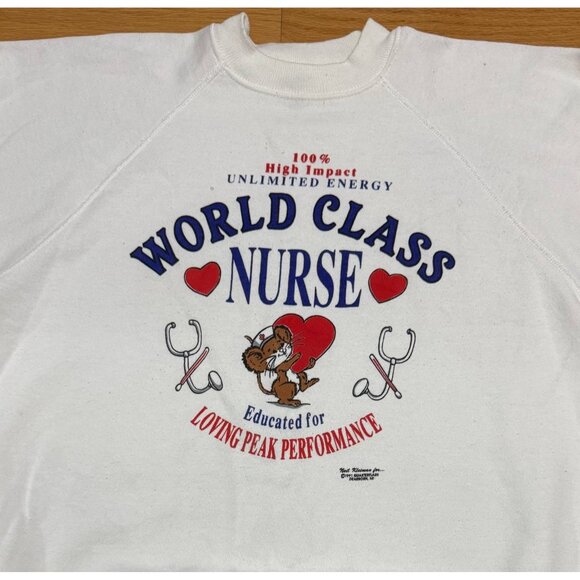 Vintage Hanes Sweatshirts Lot of 2 Nurse & Garner NC Large USA Made Size L - Picture 11 of 16